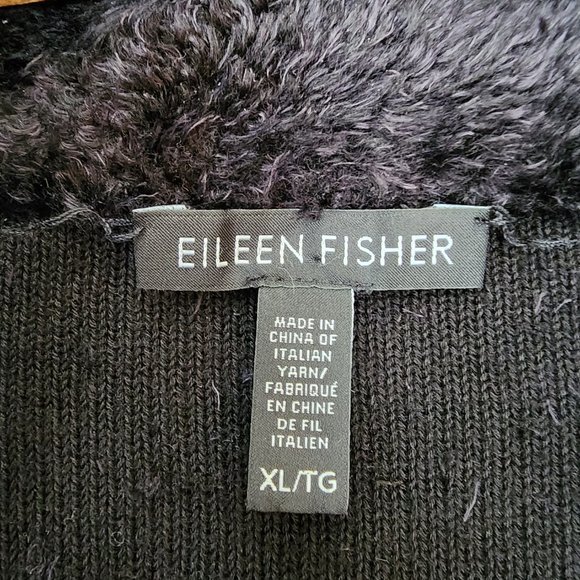 EILEEN FISHER Faux Fur Jacket~XL - Picture 5 of 13